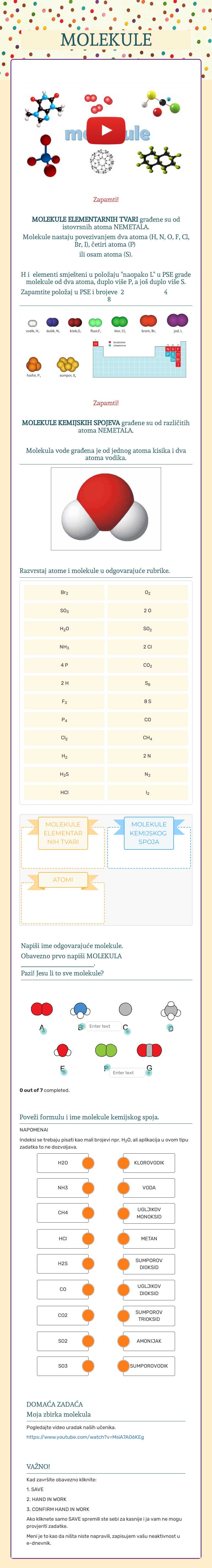 MOLEKULE worksheet preview image