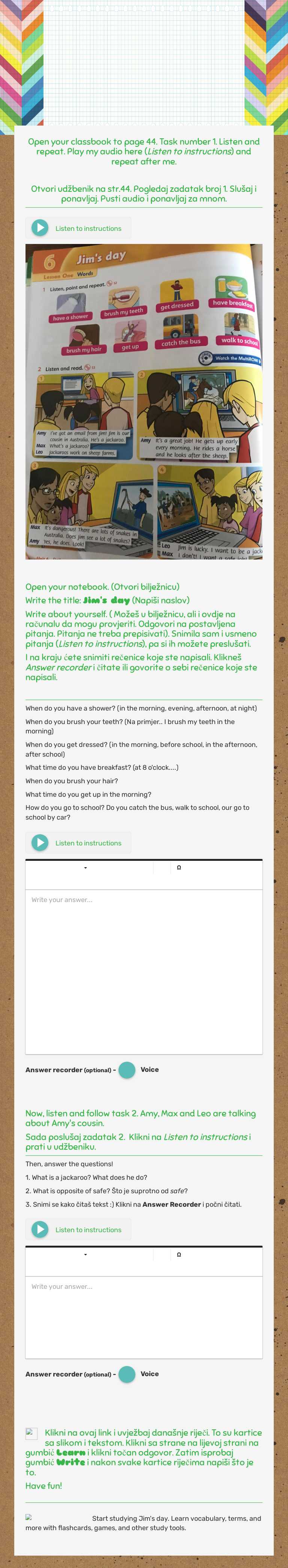 jim's day worksheet preview image