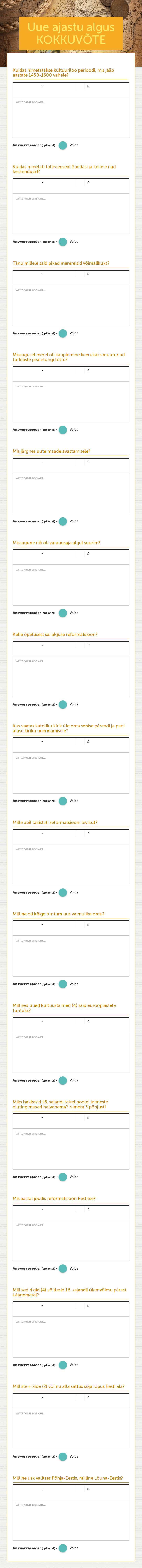 Uue ajastu algus KOKKUVÕTE worksheet preview image