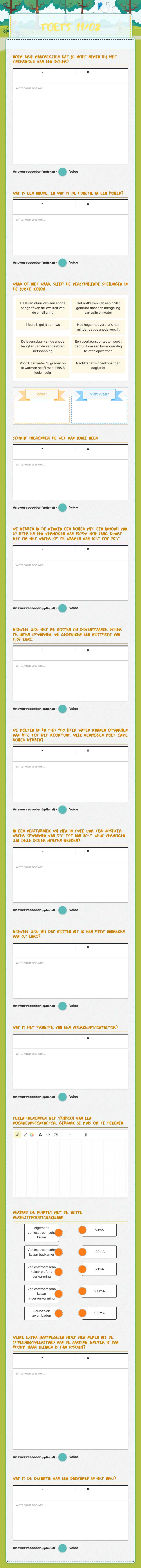 Toets 11/02 Grade 4 worksheet preview