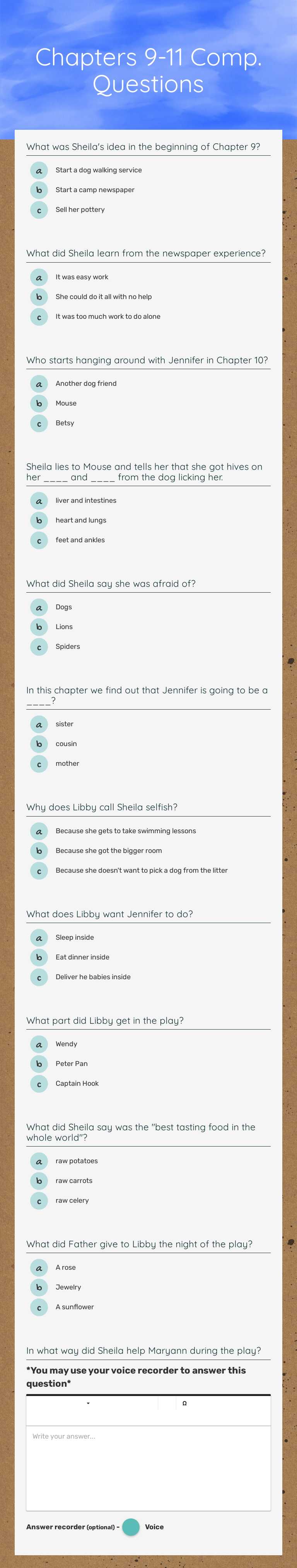 Chapters 9-11
Comp. Questions worksheet preview image