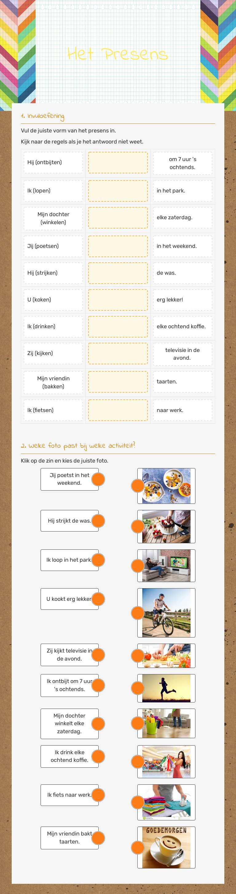 Het Presens worksheet preview image