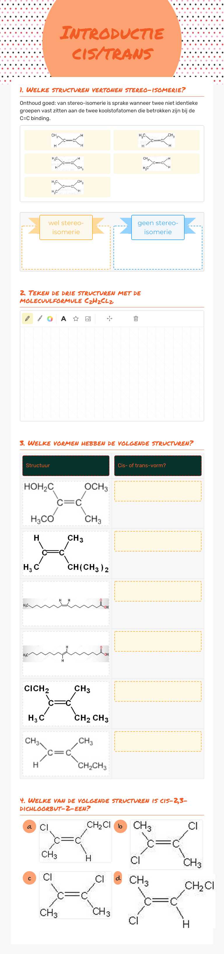Introductie cis/trans worksheet preview image