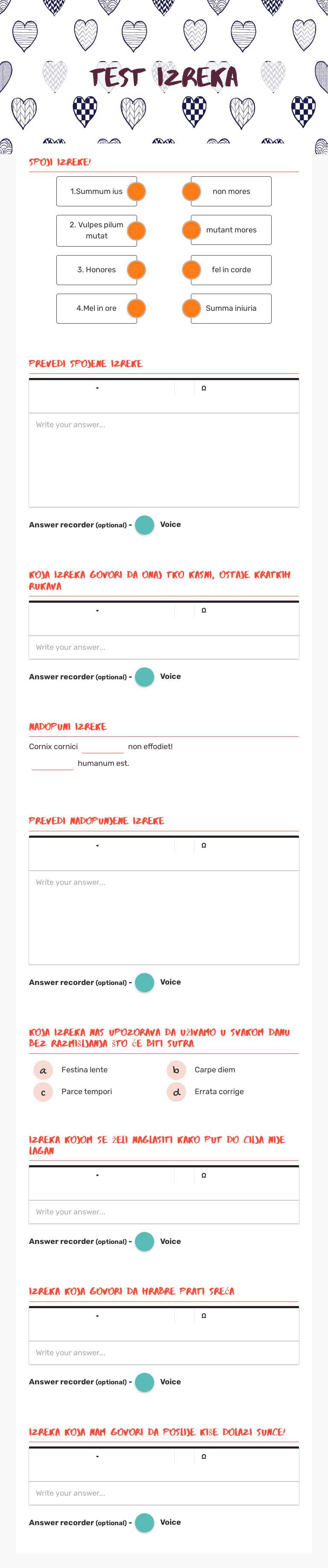 TEST IZREKA Grade 6 worksheet preview