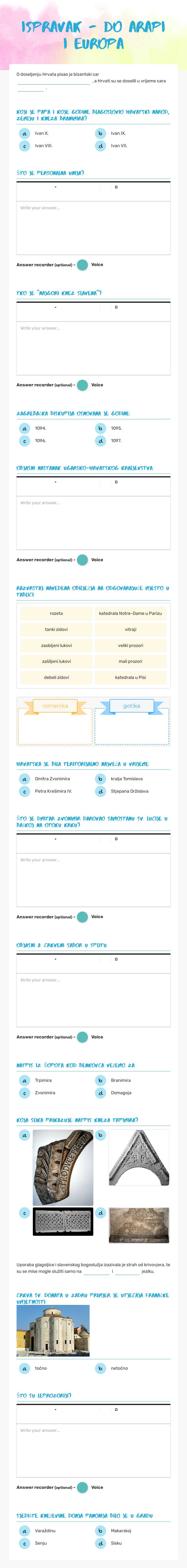 ispravak - do arapi i europa worksheet preview image