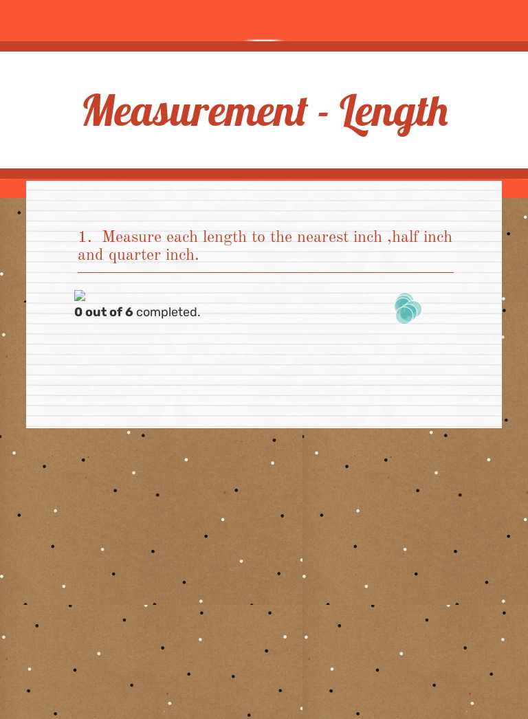 Measurement - Length worksheet preview image