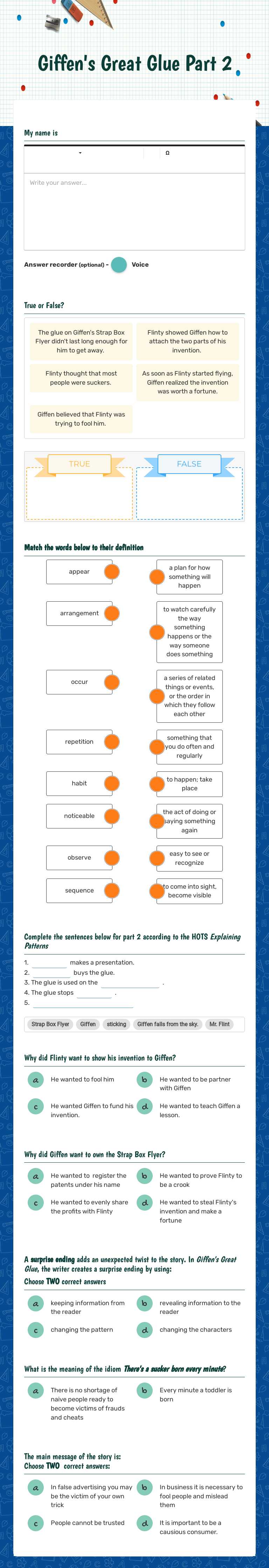 Giffen's Great Glue
Part 2 worksheet preview image