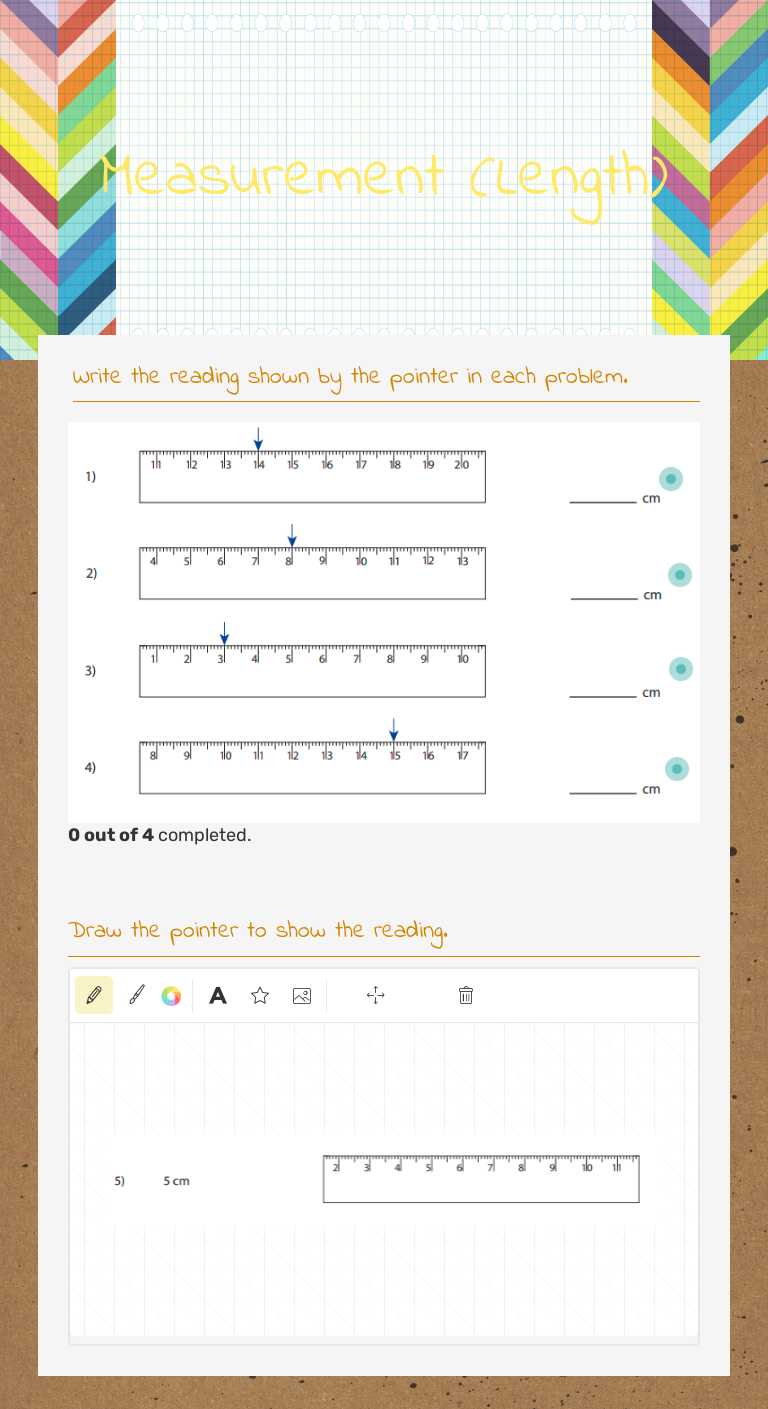 Measurement (Length) worksheet preview image