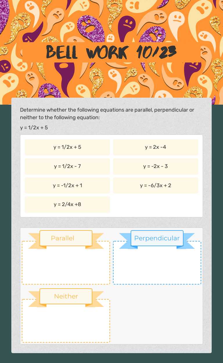 Bell work 10/23 worksheet preview image