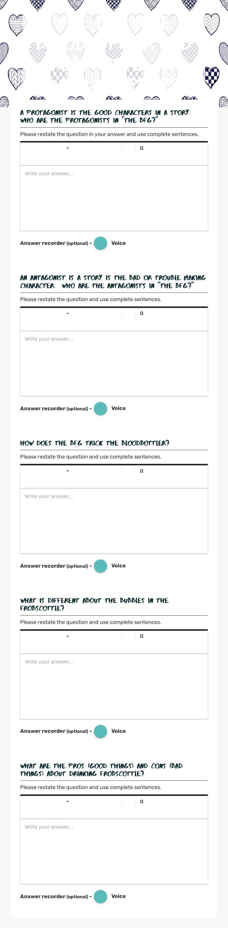The BFG: The Bloodbottler and Frobscottle and Whizzpoppers worksheet preview image