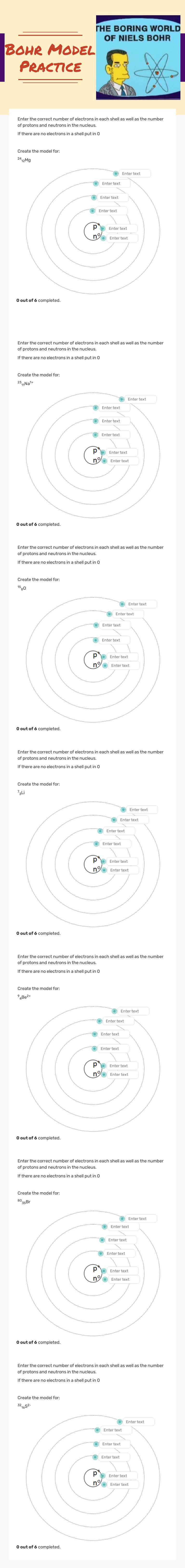 Bohr Model
Practice worksheet preview image