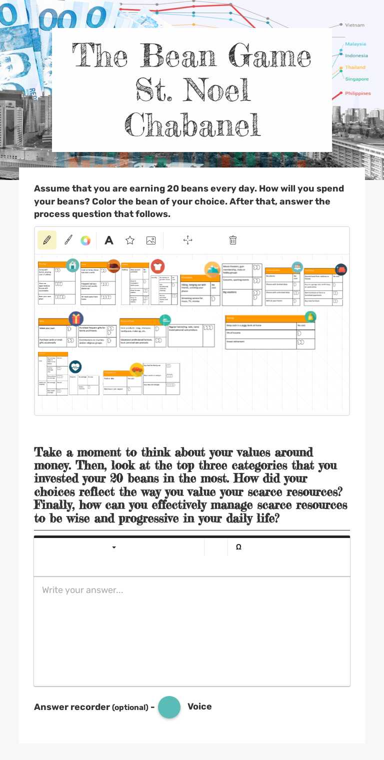 The Bean Game St. Noel Chabanel worksheet preview image