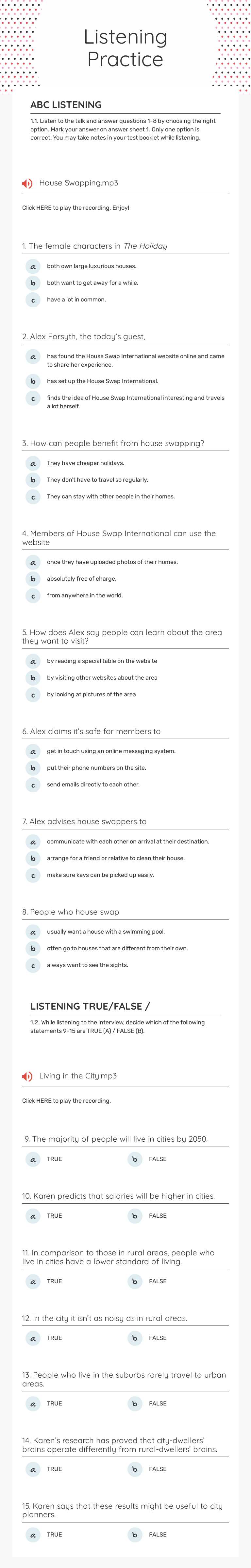 Listening
Practice worksheet preview image