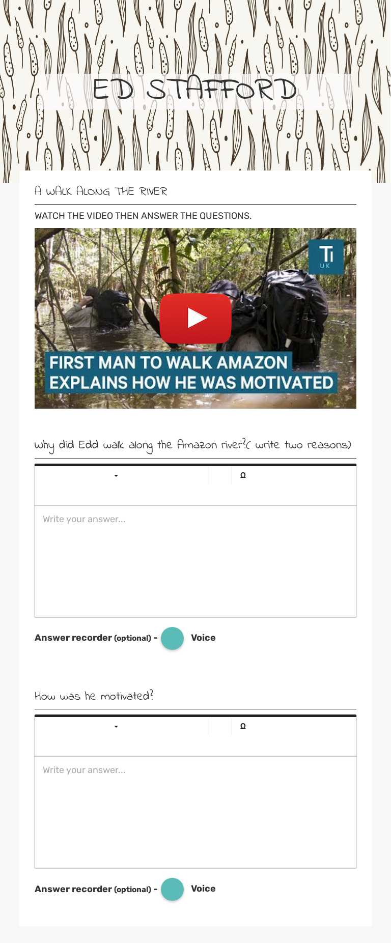 ED STAFFORD worksheet preview image