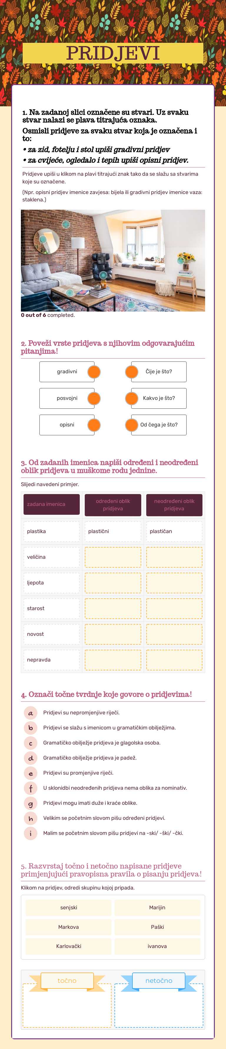 PRIDJEVI Grade 5 worksheet preview
