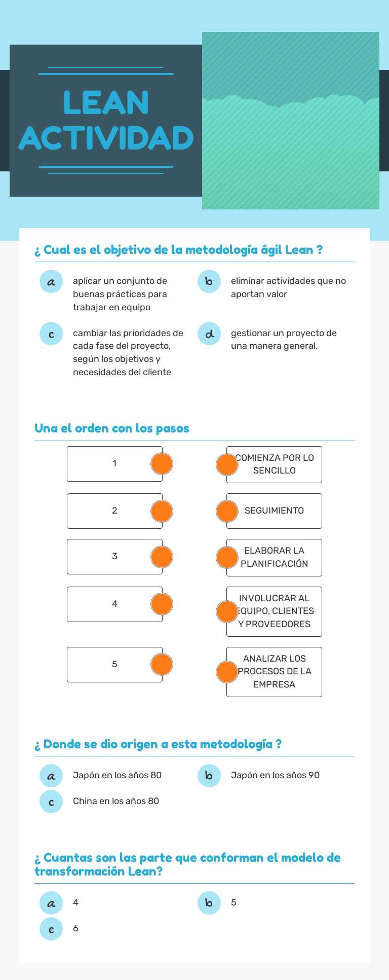 LEAN
ACTIVIDAD worksheet preview image