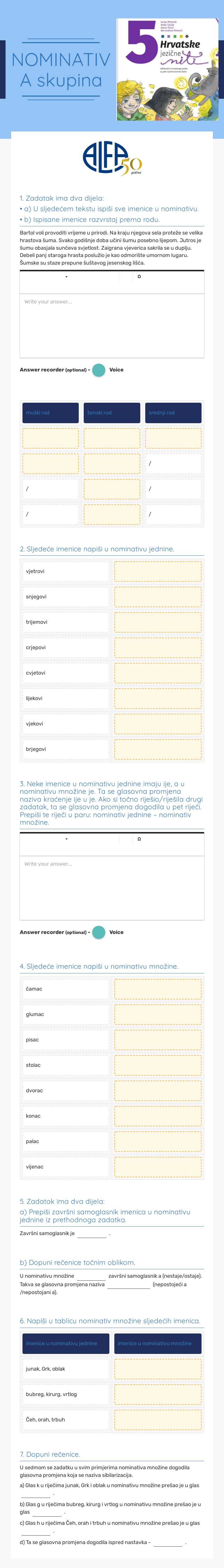 NOMINATIV 
A skupina worksheet preview image