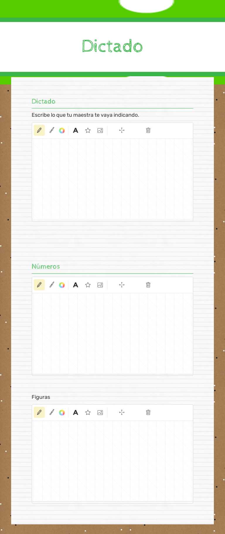 Dictado worksheet preview image