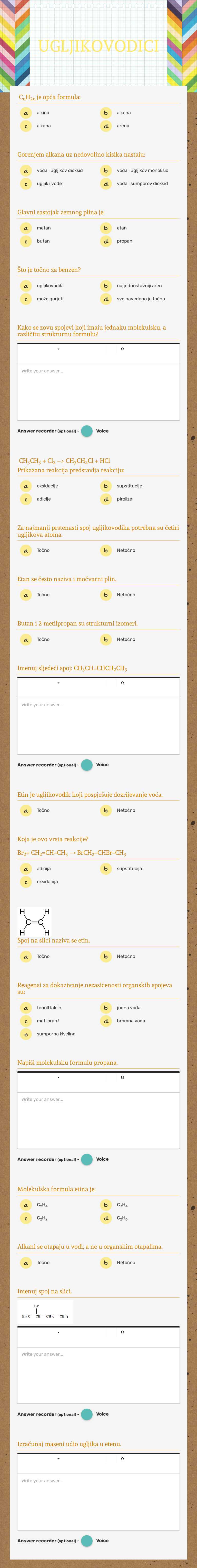 UGLJIKOVODICI Grade 8 worksheet preview