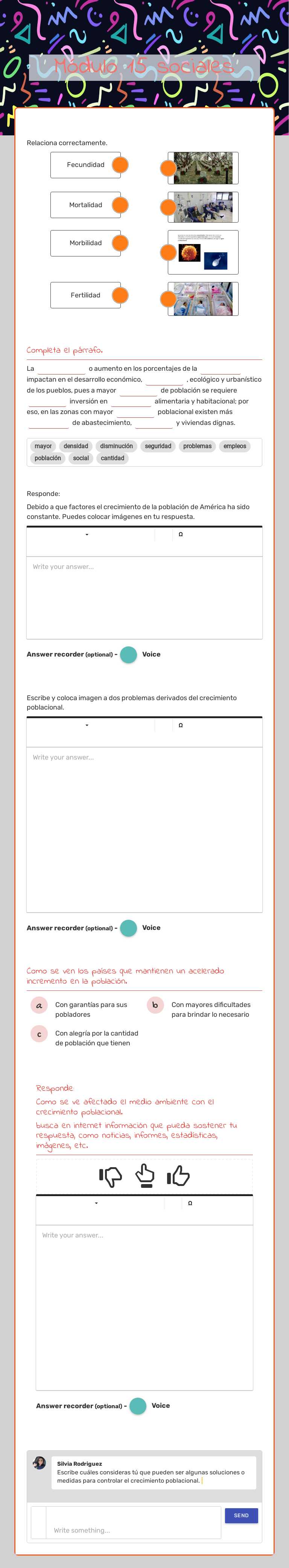 Módulo 15 sociales worksheet preview image