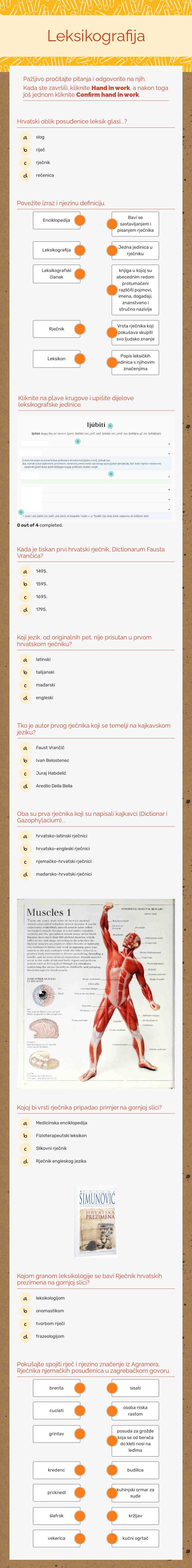 Leksikografija Grade 12 worksheet preview