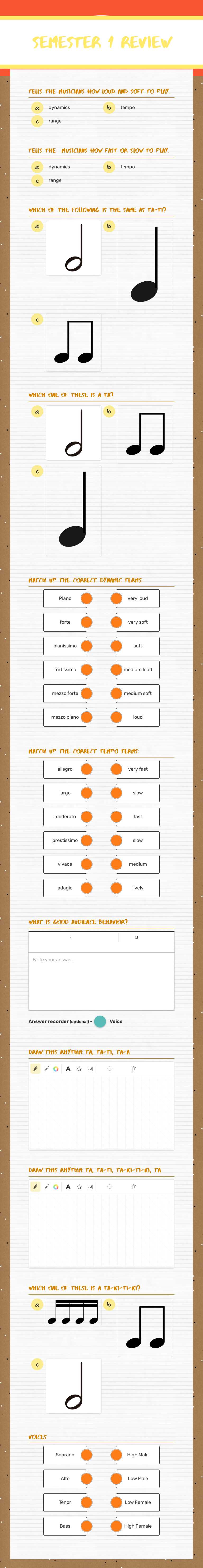 Semester 1 Review Grade 3 worksheet preview