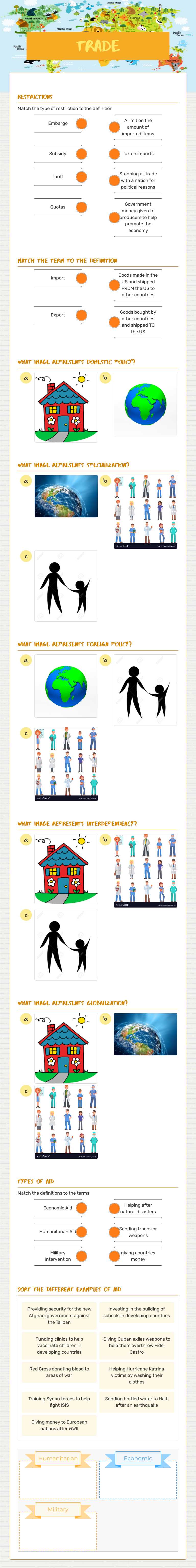 Trade worksheet preview image