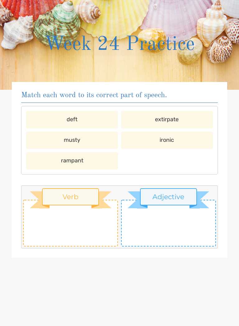 Week 24 Practice Grade 10 worksheet preview