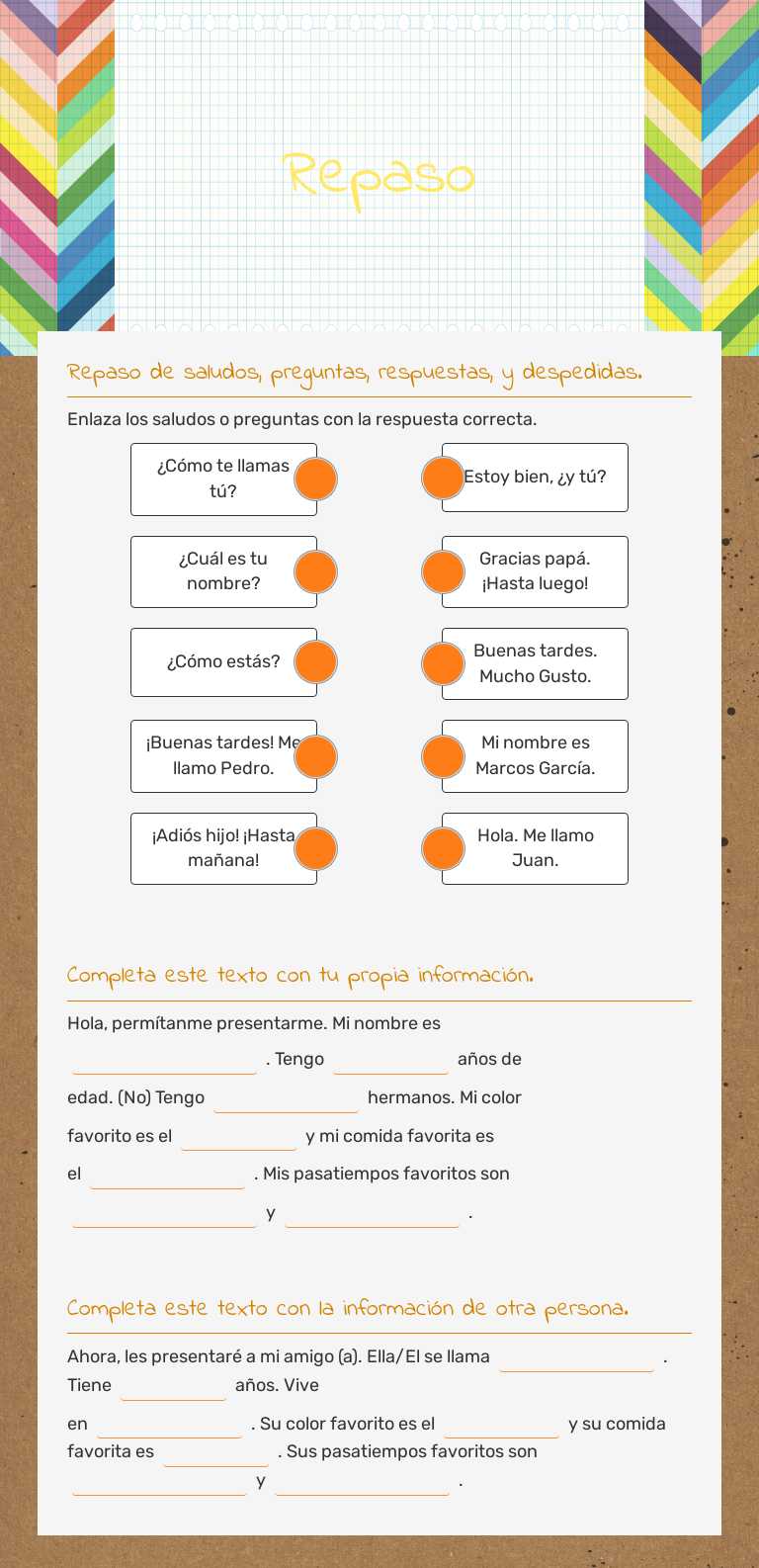 Repaso worksheet preview image