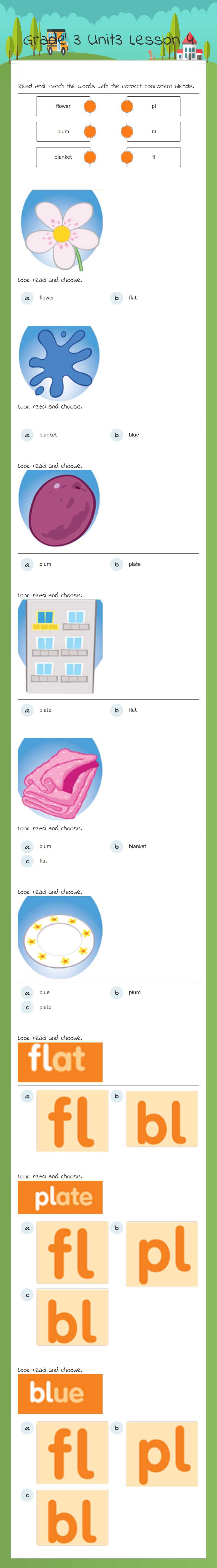 Grade 3 Unit3 Lesson 4 worksheet preview image