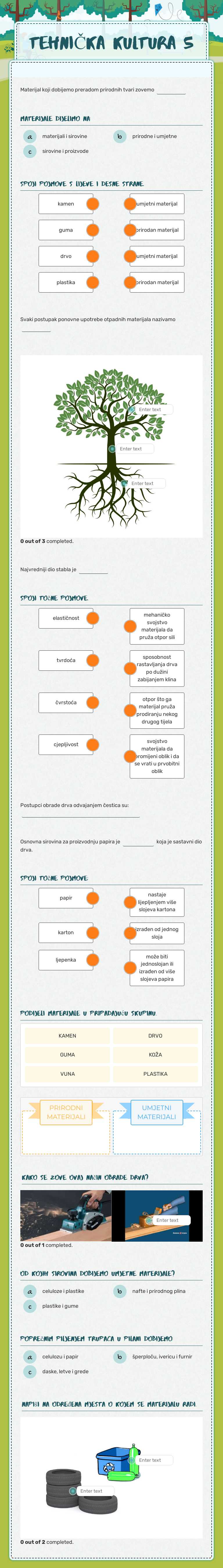 TEHNIČKA KULTURA 5 worksheet preview image