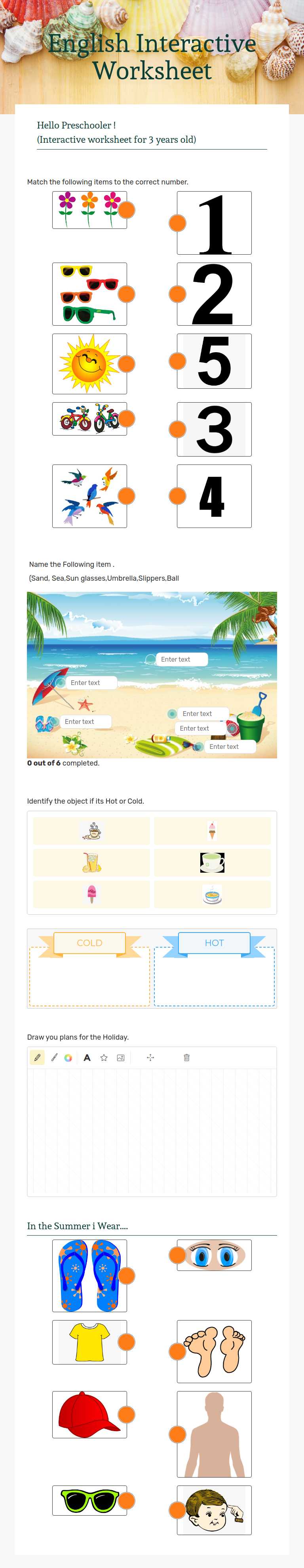 English Interactive Worksheet worksheet preview image
