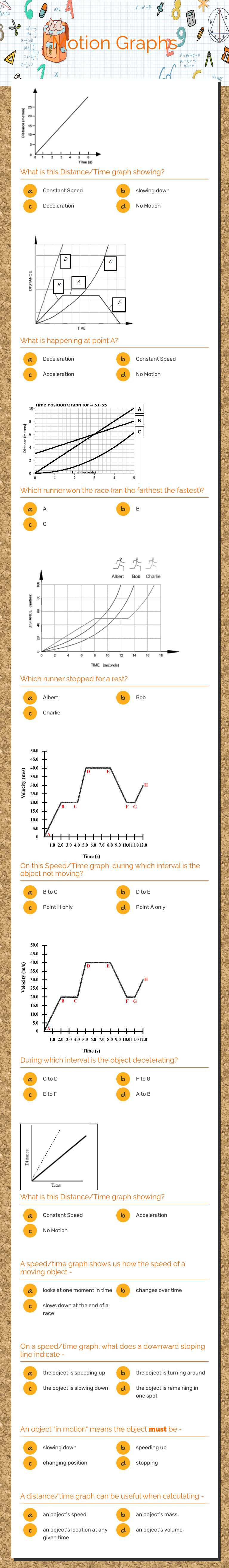 Decode the secrets of motion graphs and become a physics pro! | Motion ...