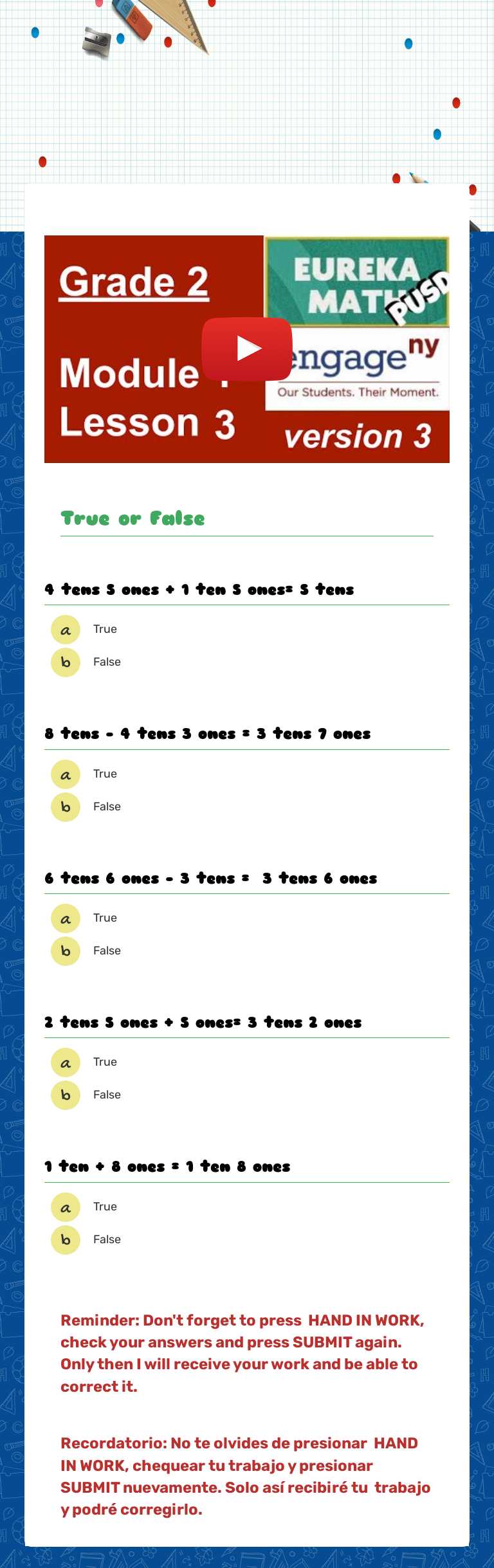 G2 M1 L3 interactive Grade 2 worksheet preview