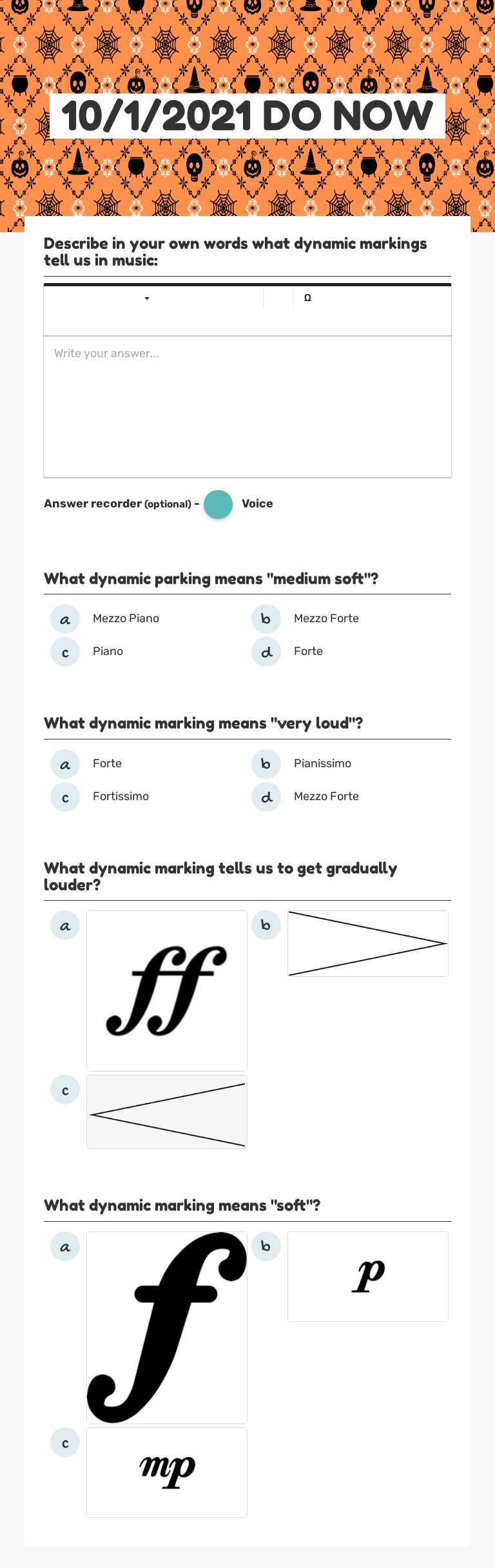 10/1/2021 DO NOW Grade 6 worksheet preview