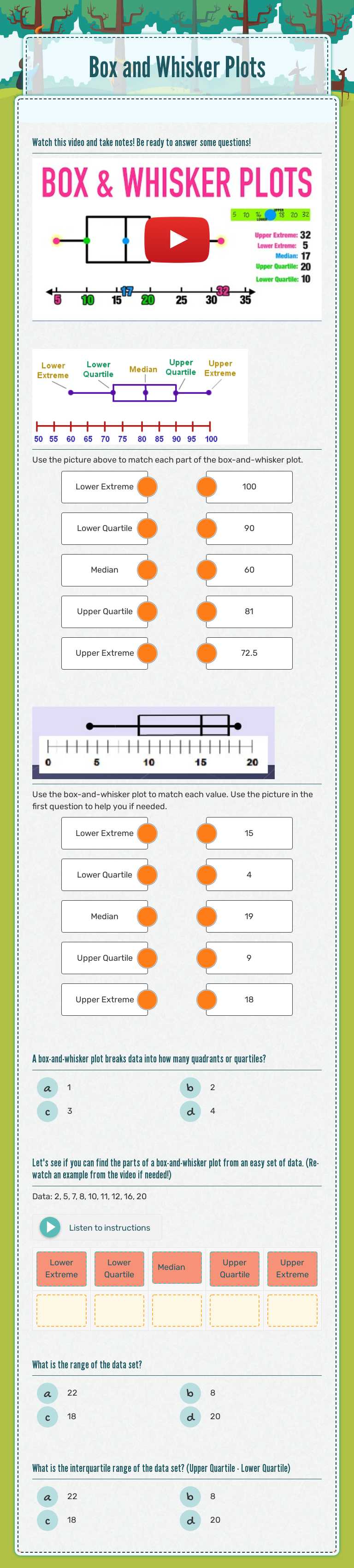 Master box and whisker plots! Learn to read, interpret, and calculate ...
