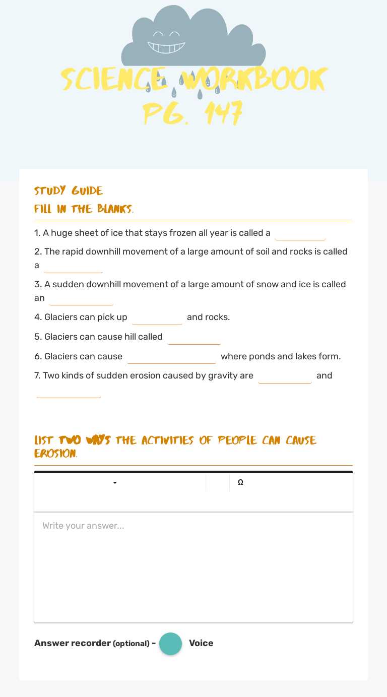 Science WOrkbook pg. 147 worksheet preview image