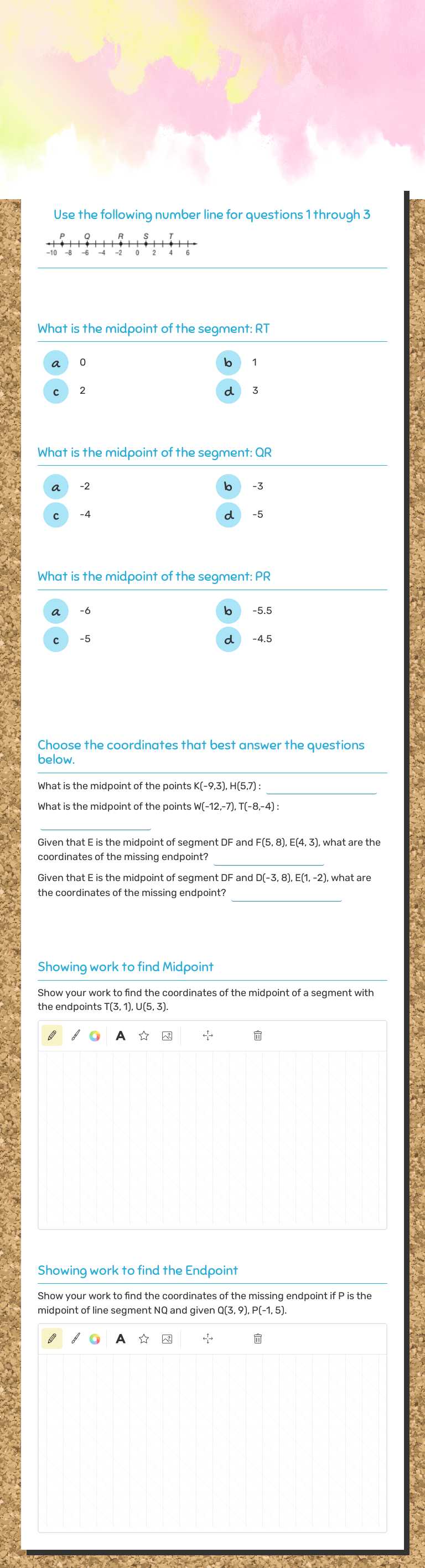 MidPoint worksheet preview image