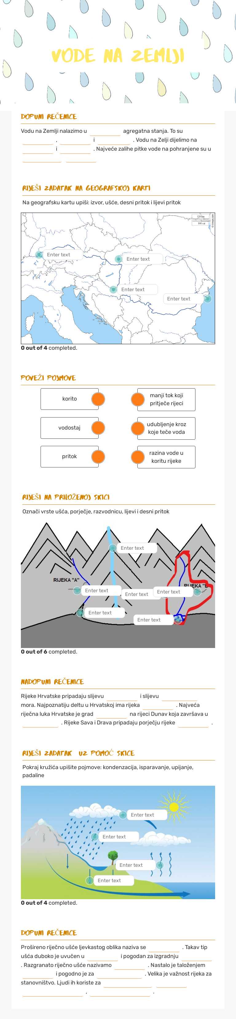 vode na zemlji worksheet preview image