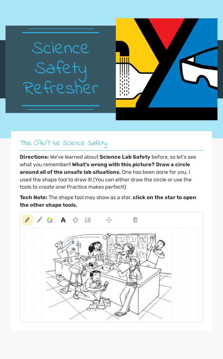 Science Safety Refresher worksheet preview image