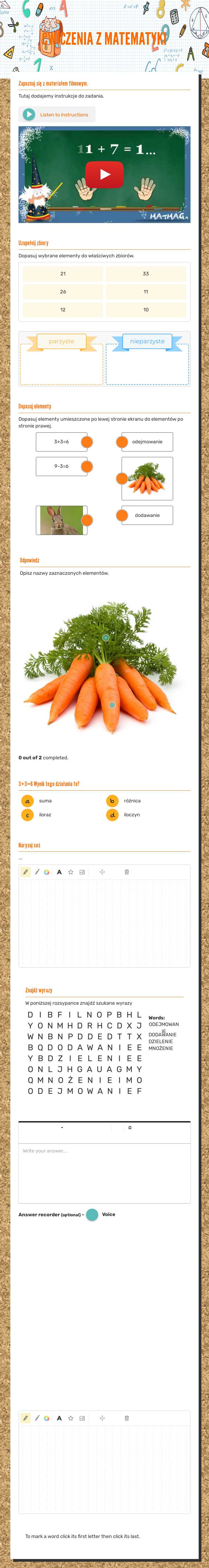 ĆWICZENIA Z MATEMATYKI Grade 3 worksheet preview