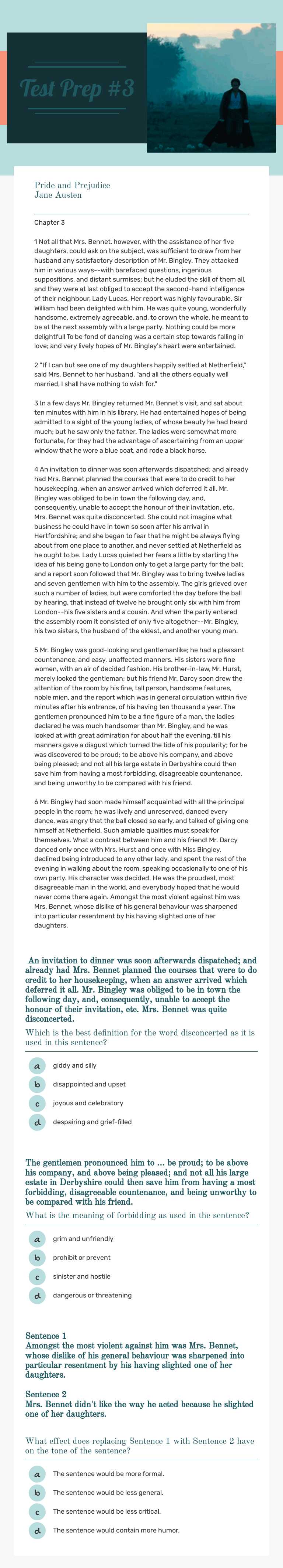 Test Prep #3 worksheet preview image