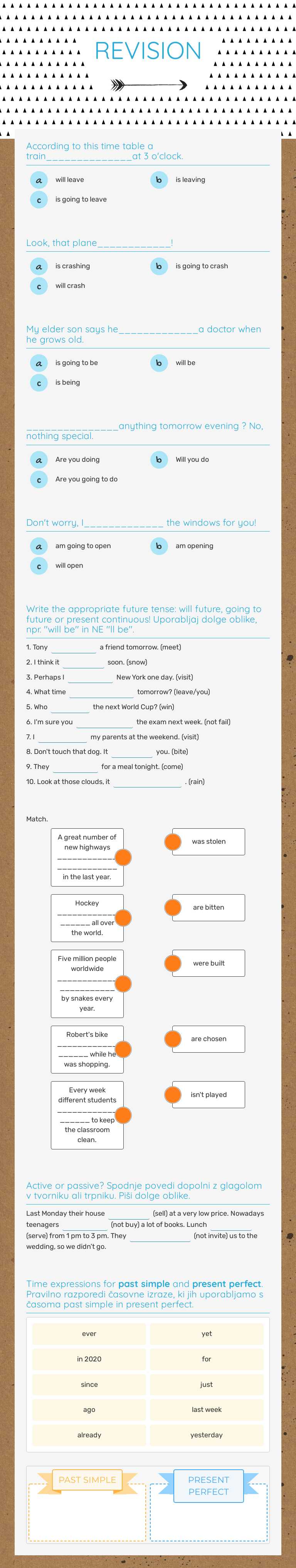 REVISION worksheet preview image