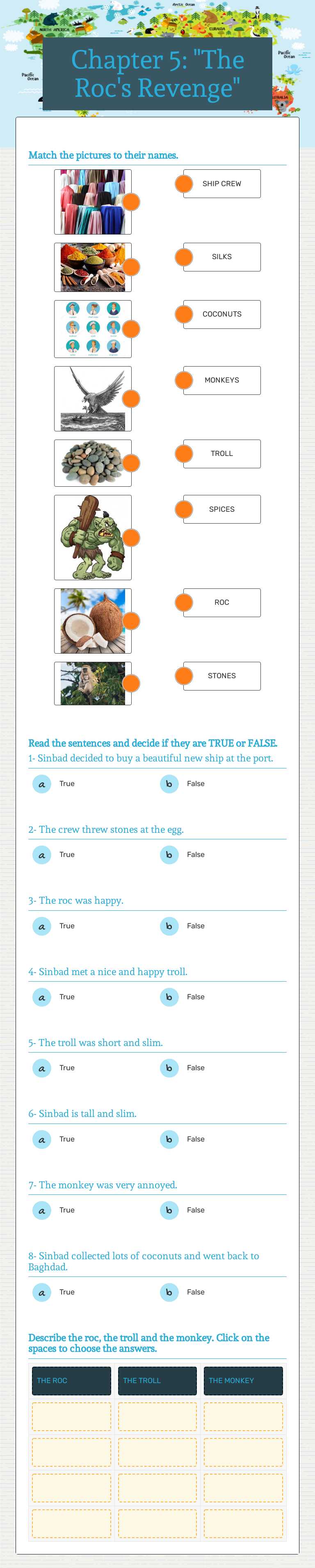 Chapter 5: "The Roc's Revenge" worksheet preview image