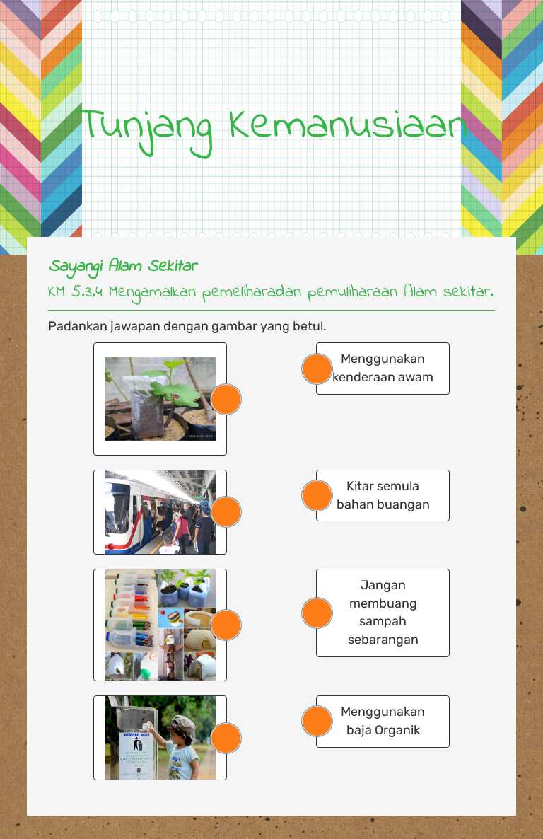 Tunjang Kemanusiaan worksheet preview image