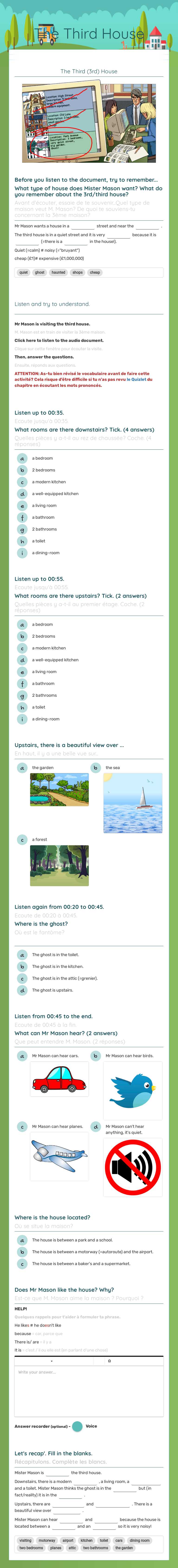 The Third House worksheet preview image