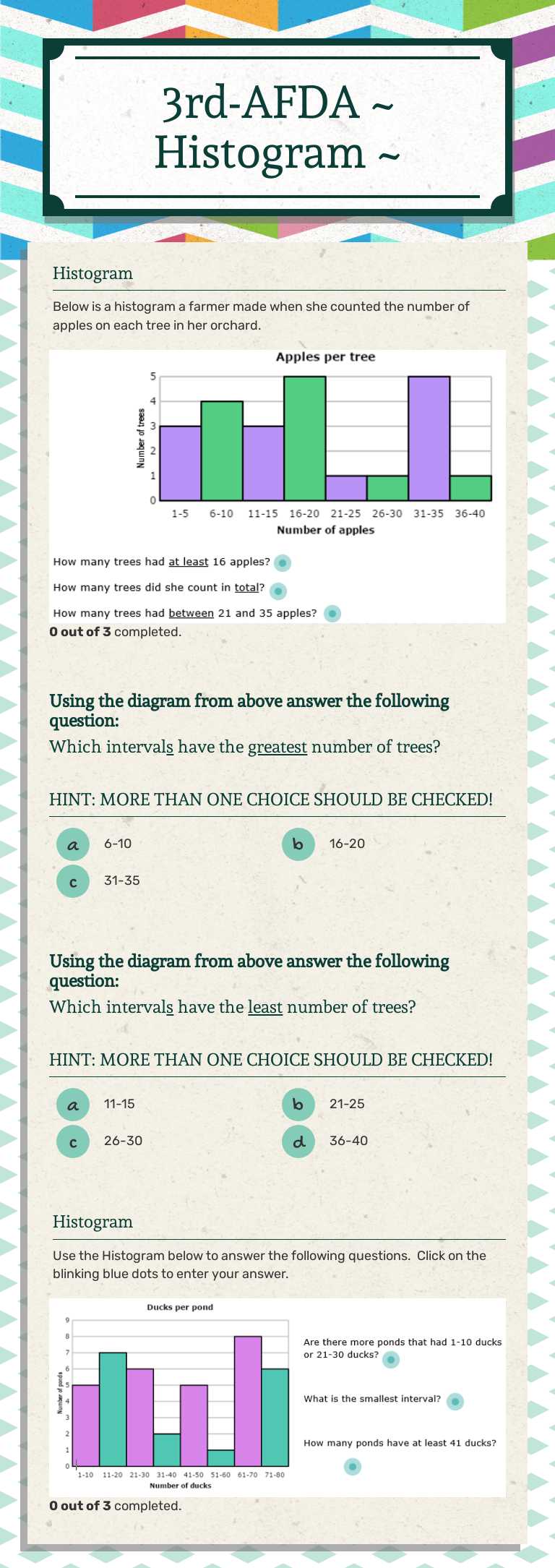3rd-AFDA
~ Histogram ~ worksheet preview image