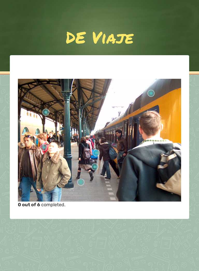 DE Viaje worksheet preview image