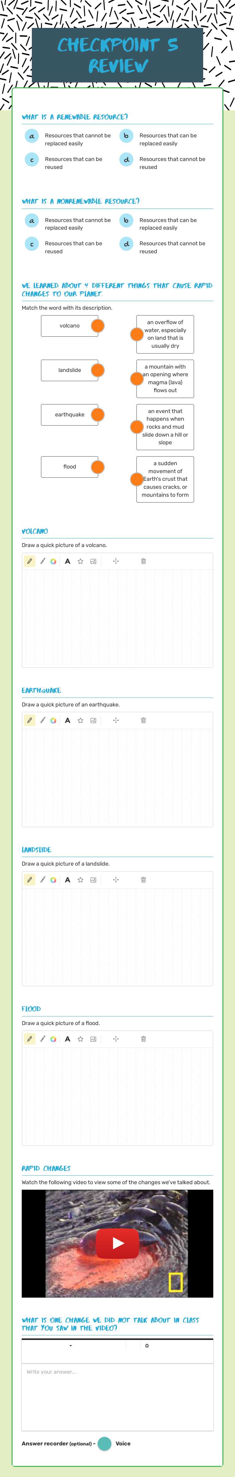 Checkpoint 5 review worksheet preview image
