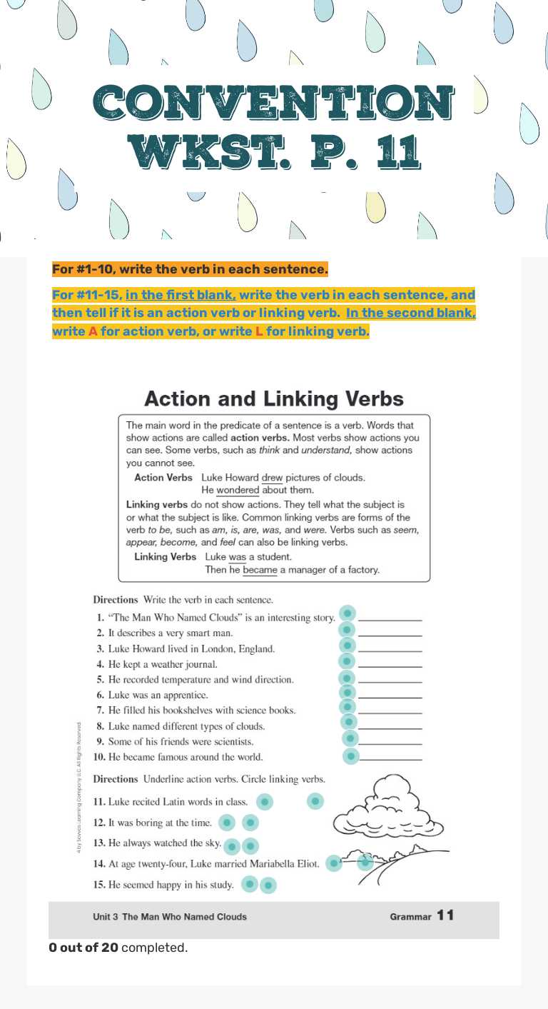 Convention wkst. p. 11 Grade 4 worksheet preview